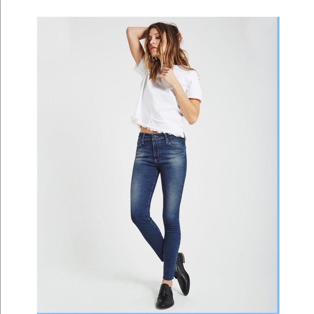 AG The Farrah Skinny Crop Jeans